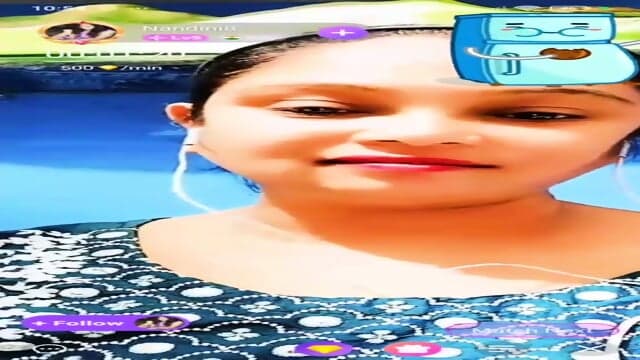 Nandini8 Showing Boobs & Fingering Pussy on Chamet Live ~ with FACE