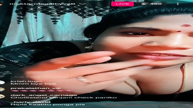 Tamil aunty thangam aka mukta valli instagram exclusive photos and live video