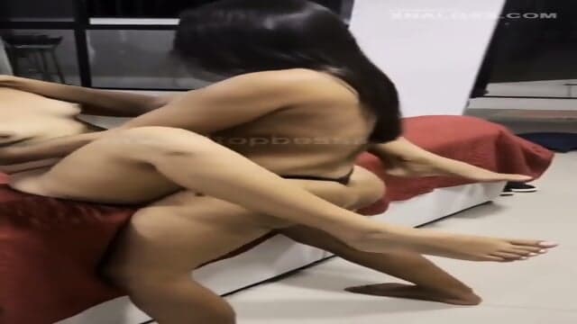 Brazilian Strapon Lesbian by The couch