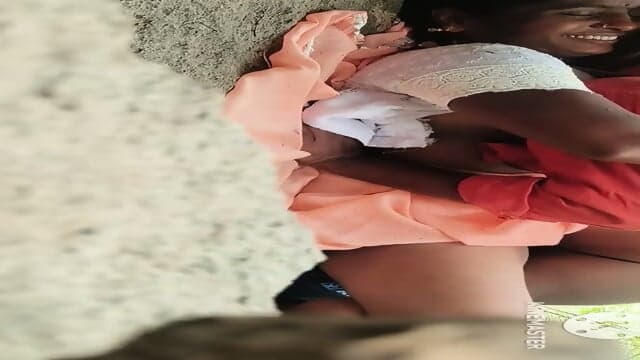 Telugu wife outdoor fucking with husband friend