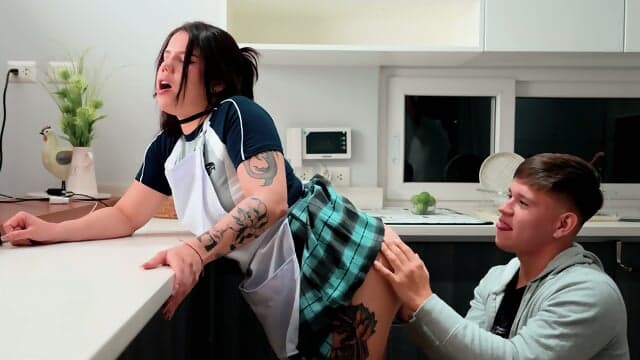 Sucking The Maid's Ass While His Bosses Are On Vacation