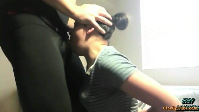 Teen Girl Roughly Facefucked & Fucked by Masked Man