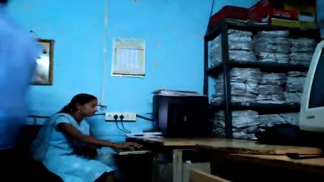 village office sex tape lady caught fucking