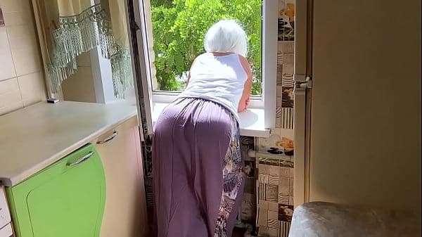 A thick ass with big buttocks from a stepmom is always ready for anal sex and taking a dick