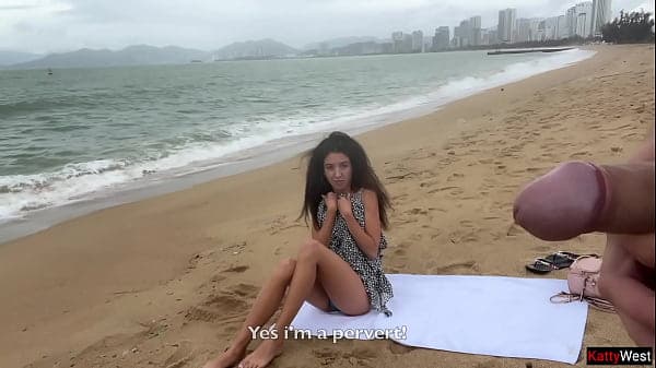 Public Dick Flashing - Hottie Lets Me Cum On Her Tits