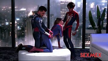 SEXMEX - SPIDER GIRL BANGED BY SUPERHEROES . LULA