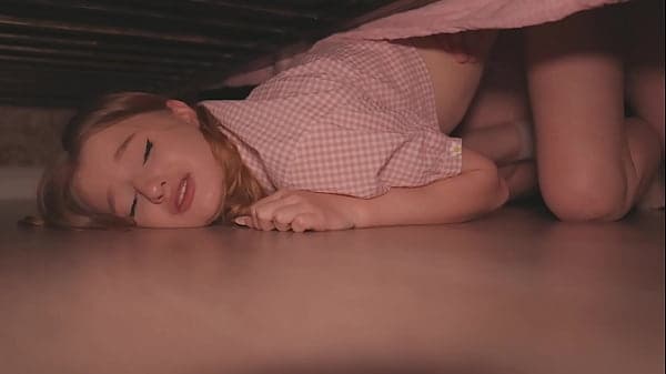 STUCK UNDER THE BED! I Fucked My Stepsister Rough