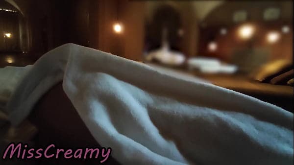 Extreme Voyeurism! Voyeur Spies Teacher Handjob Under Her Robe! - MissCreamy