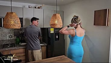 Stepmother has a rough threesome with her stepson and his foreign friend - Monique Fuentes, Papi Rodriguez & Joe Dimarco