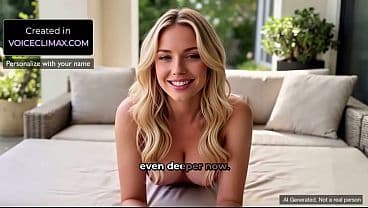 My Hot Best friend stay at my place and seduces me - AI Generated Blonde JOI POV