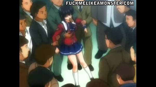 Hentai gangbang with a young girl