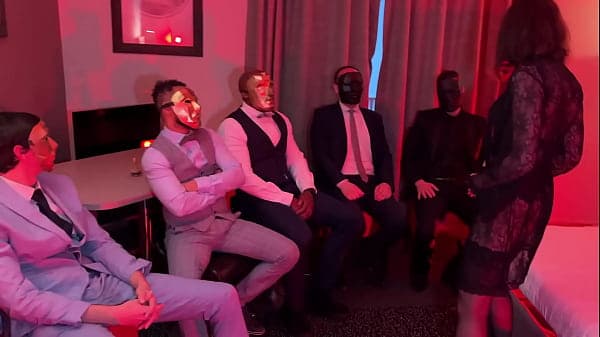 Big anal GangBang interracial 6 Men vs 1 Girl (Part 1/2)