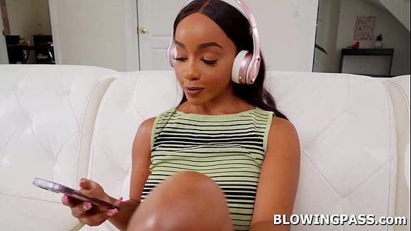 Teen Lily Starfire prefer to stay in the house and have fun with her white stepdad. The ebony stepdaughter gets him hard before sucking his big cock.