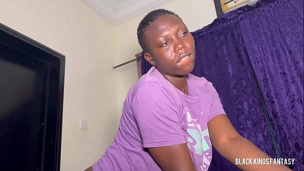 Black African Naija ghetto queen with a fat ass