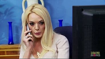 When this beautiful milf came to work that morning, she couldn't possibly imagine what is going to happen. When she discovered a handyman at her office she was all over his dick. She sucked his cum.