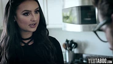 Big boobs slender Latina hottie Eliza Ibarra fucks big dick colleague