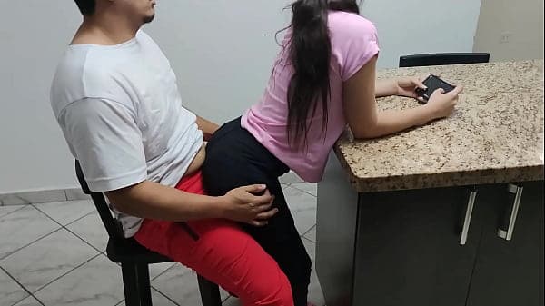 My naughty stepdaughter sat on my lap and took my phone away for her to play but she started to move a lot