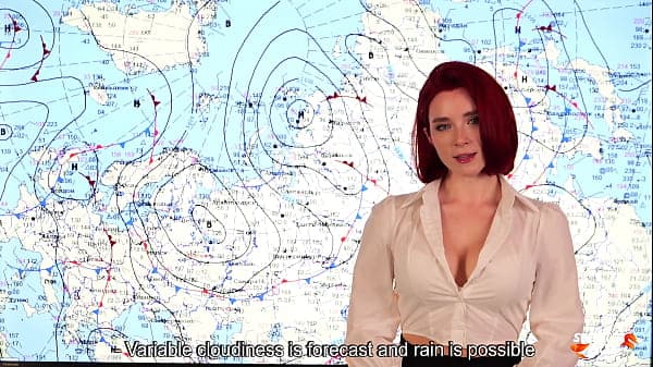 Weather Forecast Presenter Fucks on Live News and Receives Two Cumshots POV