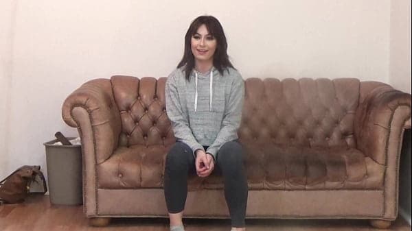 Hot and horny slut does ATM for the first time