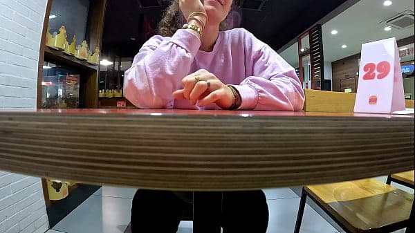 My step-brother invites me to play with him while he controls my lovense in public!