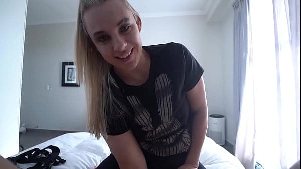 POV Wife Pegging Experience &ndash; Sensual Blowjob, Prostate Fingering & Strap-On Cumshot
