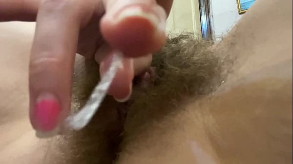 big clit rubbing closeup