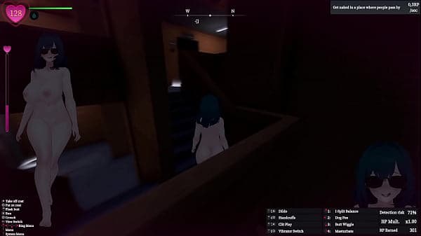 Secret Flasher Manaka - Quests in Apartament local, voyeur game