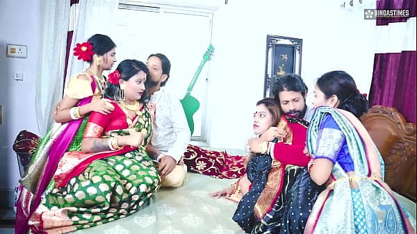 Desi Tharki Indian Jamindar Brothers Share their Four wives at the same Time For Real GangBang ( Hindi Audio )