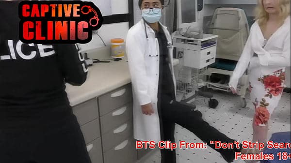 BTS - SFW Stacy Shepard in Don't Search Me Campus PD Movie, Setting up the scene and goofing around before shooting film, See Full Medfet Movie Exclusively On BondageClinic For Many More MedFet Films!