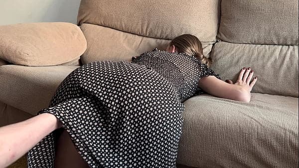 Sex with horny wife, cumshot in panties