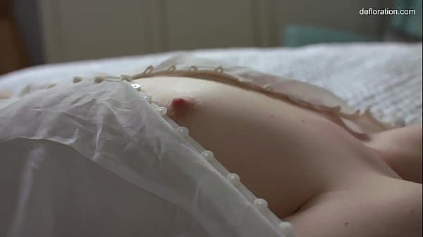 A gentle, sensitive virgin will show her hymen and how she masturbates! Unforgettable video!