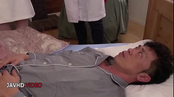 Japanese Nurse's Stocking-Clad Seduction Under Moonlight