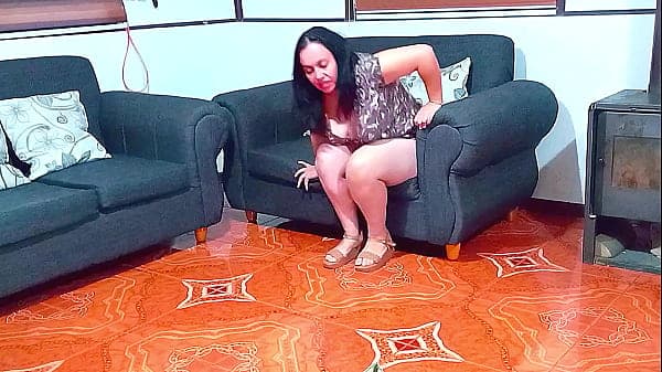 A stepmother gets a surprise when her stepson catches her and fucks her hard.