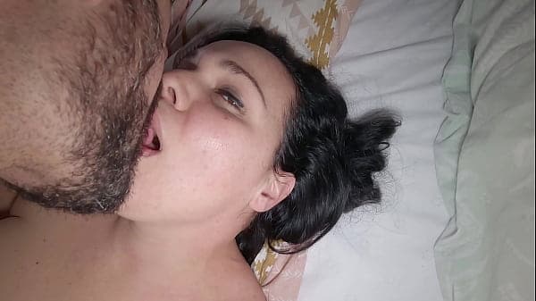 Romantic Homemade Sex with My Big Ass Wife, Kisses, Caresses and Cum Inside Her Big Pussy