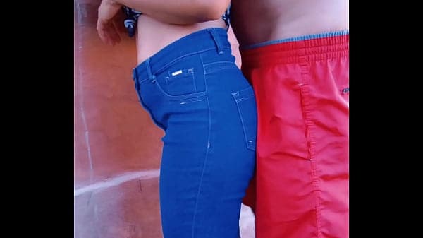 anal sex with hot maid outdoors in the backyard near the espediento