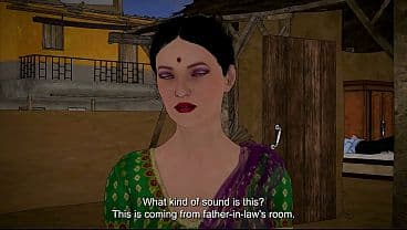 Indian Desi Daughter in law caught her father-in-law masturbating and then had Fucked with him Hindi Urdu