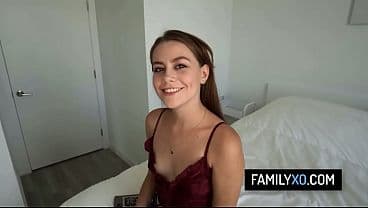 Sexy stepdaughter shows her new cock sucking skills - Selena Love