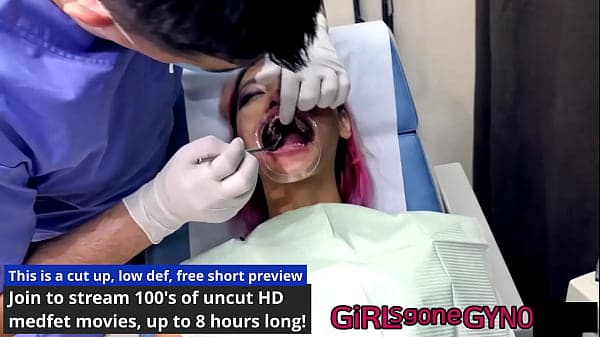 Channy Crossfire Gets Dental Checkup From Dr Canada At GirlsGoneGyno  Reup