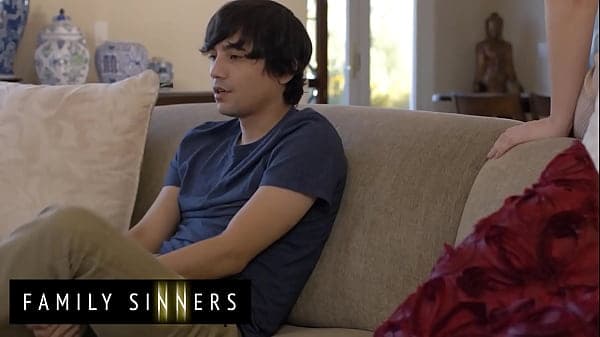 FAMILY SINNERS - Stepmom Bunny Madison Makes Her Stepson Ricky Spanish Feel Better After His Break Up
