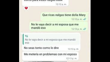 VOLVIO DO&Ntilde;A MARI Y ME MANDA MENSAJE QUE ME LA COJA DE NUEVO TREMENDA MILF