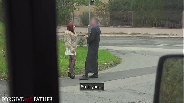 Latvian redhead Eva Ray locked in chastity for cheating hard rough sex after public pick up