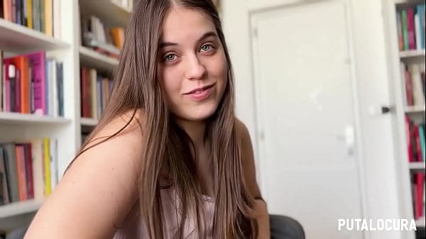 PutaLocura - Gordita espa&ntilde;ola Laura Baby charlando y follando con Torbe en biblioteca