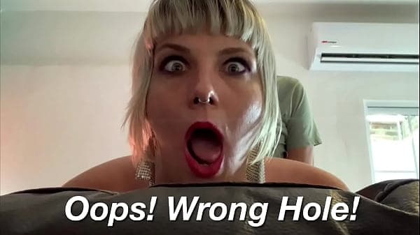 HEY! THAT&rsquo;S MY ASSHOLE! Stuck StepMom Gets Surprise Anal Fuck