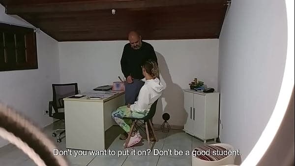 She went to the school principal's office and received help to avoid failing.