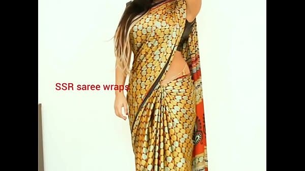 Telugu aunty saree satin saree  sex video part 1