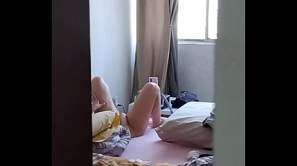 Mature MILF Caught Masturbating &mdash; Secret Door Peep (REAL)