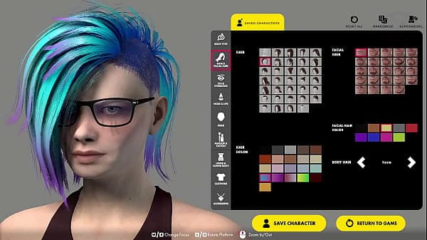 Gameplay LoveXLust #2 Charaktererstellung