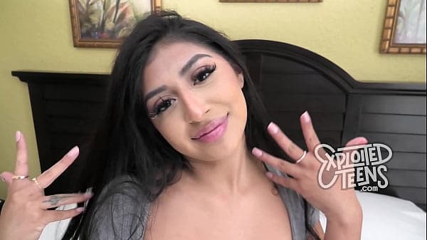 Hot Latina Teen With Amazing Nipples Makes Her 1st Porn Video