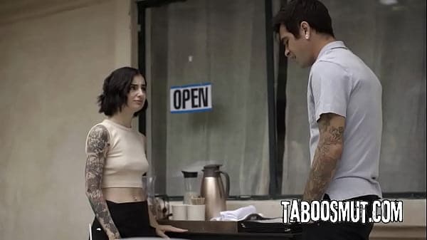 Horny Guy Fucks Waitress In The Ass