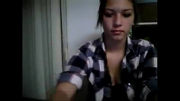 Sexy webcam girl showing off her ass.
